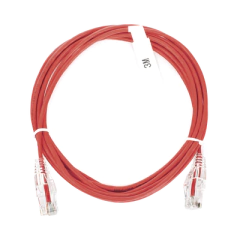 LINKEDPRO BY EPCOM Cable de Parcheo Slim UTP Cat6 - 3 m Rojo Diámetro Reducido (28 AWG) MOD: LP-UT6-300-RD-28