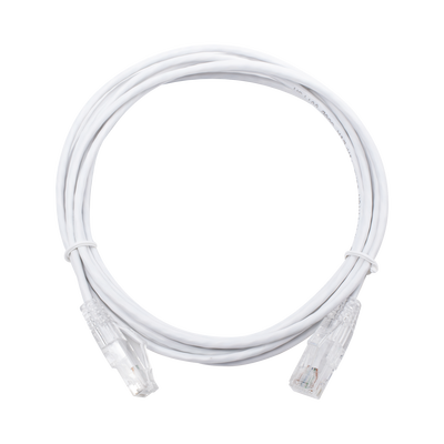 LINKEDPRO BY EPCOM Cable de Parcheo Slim UTP Cat6 - 3 m Blanco Diámetro Reducido (28 AWG) MOD: LP-UT6-300-WH28
