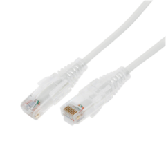 LINKEDPRO BY EPCOM Cable de Parcheo Slim UTP Cat6A - 1 m Blanco, Diámetro Reducido (28 AWG) MOD: LP-UT6A-100-WH28