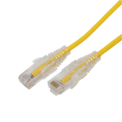 LINKEDPRO BY EPCOM Cable de Parcheo Slim UTP Cat6A - 1 m Amarillo, Diámetro Reducido (28 AWG) MOD: LP-UT6A-100-YE28