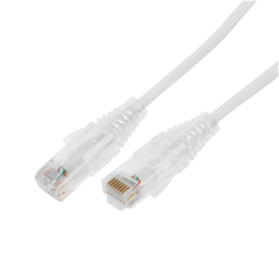 LINKEDPRO BY EPCOM Cable de Parcheo Slim UTP Cat6A - 3 m Blanco, Diámetro Reducido (28 AWG) MOD: LP-UT6A-300-WH28