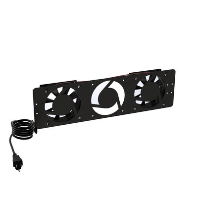 LINKEDPRO BY EPCOM Kit de 2 Ventiladores 110 Vca (12 x 12 cm) con Clavija para Gabinete de Piso. MOD: LPVENT02BASIC