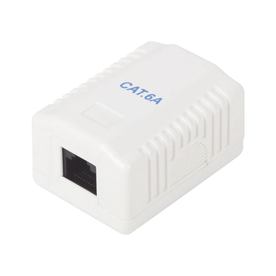 LINKEDPRO BY EPCOM Caja de pared con 1 puerto, incluye 1 jack UTP Cat6A MOD: LP-WP-38-C6A