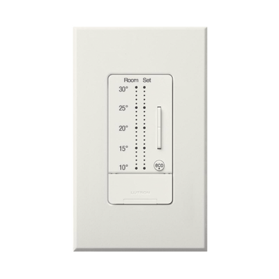 LUTRON ELECTRONICS Control de pared para Termostato seeTemp, grados centigrados MOD: LRA-WST-C-WH