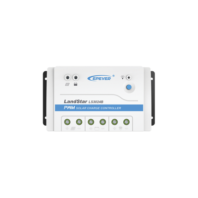 EPEVER Controlador Solar de Carga y Descarga PWM 12/24V 30A, Parámetros Configurables MOD: LS-3024-B