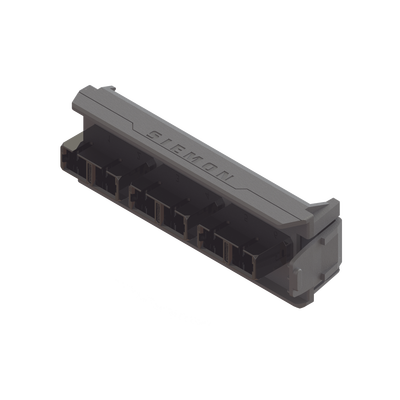 SIEMON Placa Acopladora LightVerse, 3 Conectores Dúplex SC, Acepta hasta 6 hilos de fibra Monomodo o Multimodo (No Shuttered) LVA06-SCB-BM-A