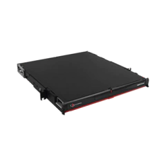 SIEMON Distribuidor de Fibra Óptica de Alta Densidad LigthVerse *Pro* Para Rack de 19in, Acepta 4 Placas Plug and Play, Hasta 96 Fibras, 1 UR MOD: LVE-1U-MD-P01A