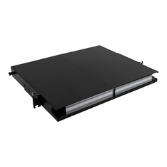 SIEMON Distribuidor de Fibra Óptica de Alta Densidad LigthVerse *Plus* Para Rack de 19in, Acepta 4 Placas Plug and Play, Hasta 96 Fibras, 1 UR MOD: LVE-1U-MD-T01A