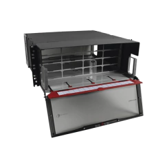 SIEMON Distribuidor de Fibra Óptica de Alta Densidad LigthVerse *Pro* Para Rack de 19in, Acepta 16 Placas Plug and Play, Hasta 384 Fibras, 4 UR LVE-4U-MD-P01A
