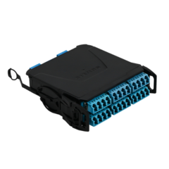 SIEMON Módulo Plug & Play LightVerse, Hasta 24 fibras, Base 12 Hembra, "Shuttered" LC/UPC para fibra Monomodo, STD Loss MOD: LVM24TFLSU-BSUA