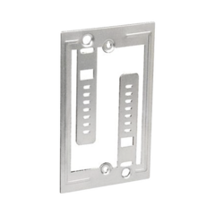 PANDUIT Soporte de Baja Tensión Galvanizado, Para una Placa de Pared, Instalación Con Tornillo, Paquete de 100 Piezas LV-W-1G
