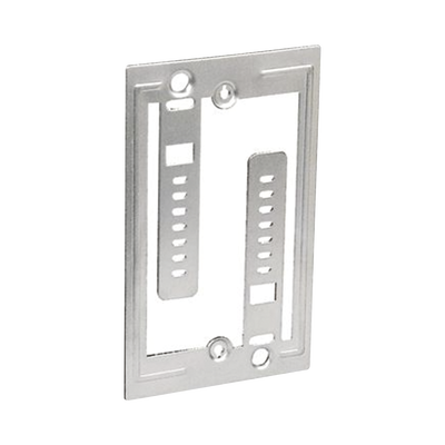 PANDUIT Soporte de Baja Tensión Galvanizado, Para una Placa de Pared, Instalación Con Tornillo, Paquete de 100 Piezas LV-W-1G