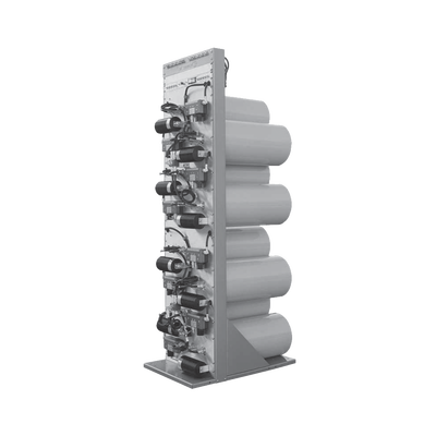 TELEWAVE, INC Combinador de Alta-Q en Rack 19", 400-512 MHz, 6Can.(10"Dia.) 2dB @ 150KHz (min.) 150Watt, N Hembras. MOD: M101-450-6TRM-3Q