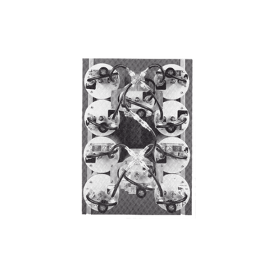 TELEWAVE, INC Combinador en Panel para Rack 19" 851-869 MHz, 10 Canales (6" Diam.) 500 kHz, 100 Watt, N Hembras. MOD: M106-860-10TP