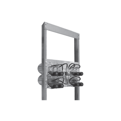 TELEWAVE, INC Combinador en Panel para Rack 19" 851-869 MHz, 4 Canales (6" Diam.) 500 kHz, 100 Watt, N Hembras. MOD: M106-860-4TP