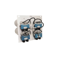 TELEWAVE, INC Combinador en Panel para Rack 19" 300-400 MHz, 5 Canales (7"Diam.) 250 kHz Sep, 100/150 Watt, N Hembras. MOD: M107-350-5TP