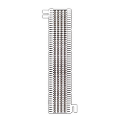 SIEMON Bloque de Conexión S66, Capacidad de 50 Pares, Cat5e, Para Cable Sólido 22 a 26 AWG MOD: M1-50