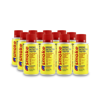 SDI Caja de 72 latas de humo sintético en aerosol para probar detectores de humo en uso manual o en dispensadores SOLO-330/SOLO-332 M8-BP