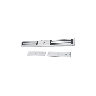 AccessPRO Chapa Magnética Doble para Aplicación en Puertas de Doble Hoja / 600 lbs c/u MOD: MAG600DLED