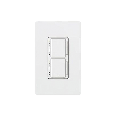 LUTRON ELECTRONICS Maestro Dimmer dispositivo dual, un solo polo, 120V,300W MOD: MA-L3L3-WH