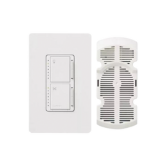 LUTRON ELECTRONICS Controlador de iluminación y ventilador de techo. MOD: MA-LFQM-WH