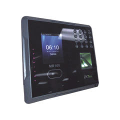 ZKTECO Lector de Reconocimiento Facial, Tarjeta y Huella Digital / 1500 Rostros / 1500 huellas / Lector de tarjetas de proximidad / Soporta DDNS con BIOTIMEPRO / Función ADMS INCLUIDA MOD: MB160ID