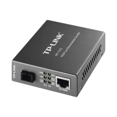 TP-LINK Convertidor Multimedia VDM Monomodo, 1 puerto RJ45 10/100, 1 puerto SC/UPC, hasta 20KM, Para su funcionamiento requiere el modelo MC111CS MOD: MC112CS