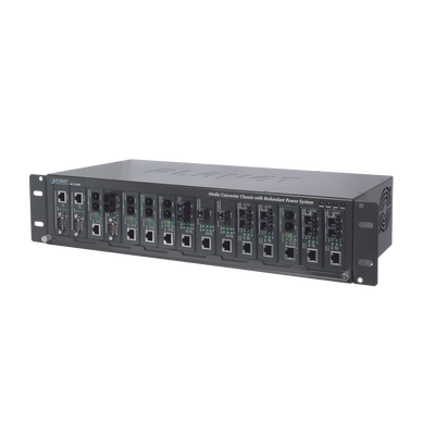PLANET Chasis para 15 convertidores de medios con opción de fuente redundante MOD: MC-1500R