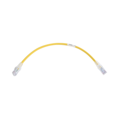 SIEMON Patch Cord MC6 Modular Cat6 UTP, CM/LS0H, 1ft, Color Amarillo MOD: MC6-01-05