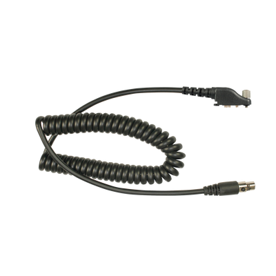 PRYME Cable resistente al fuego (UL-914), para auricular HDS-EMB con atenuación de ruido para radios Icom IC-F50/ 60/ 3161/ 4161/ 30GS/ 30GT/ 40GT/ 40GS/ 40G. MOD: MC-EM10