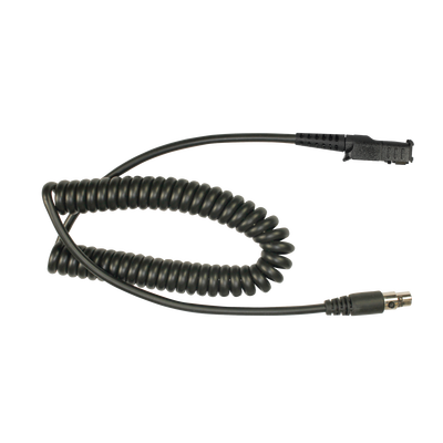 PRYME Cable resistente al fuego (UL-914), para auricular HDS-EMB con atenuación de ruido para radios Motorola MOTOTRBO™ SLIM DP2400, DP2600, XPR3300, XPR3500, DP3441. MOD: MCEMM-11