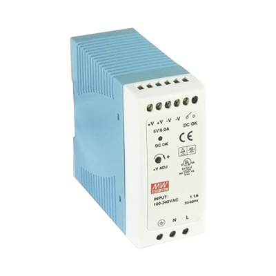 MEANWELL Fuente de poder Industrial Riel Din 12Vcc, 40W MOD: MDR-40-12