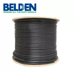 BELDEN CABLE RG8 BELDEN 8214 0101000 CONDCUTOR FLEXIBLE DE COBRE NEGRO 305 MTO 8214 0101000