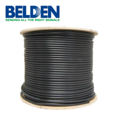 BELDEN CABLE RG8 BELDEN 8214 0101000 CONDCUTOR FLEXIBLE DE COBRE NEGRO 305 MTO 8214 0101000 - buy online