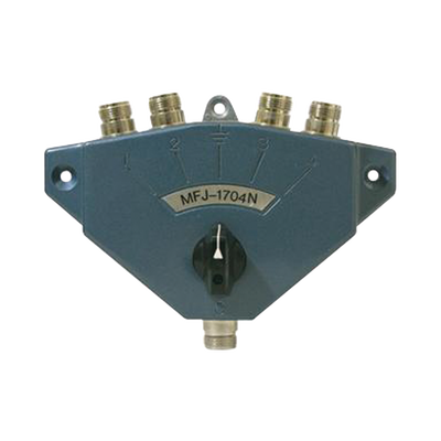 MFJ Switch Coaxial de Servicio Pesado para 4 Antenas, N Hembras MOD: MFJ-1704-N