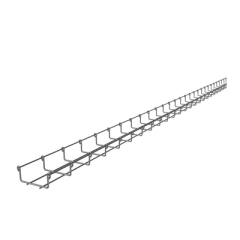 CHAROFIL Charola tipo malla 33/100 mm con acabado Electro Zinc, hasta 52 cables Cat6, tramo 3m MG-50-421EZ