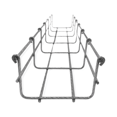 CHAROFIL Charola tipo malla 66/100 mm BIMETÁLICA para Instalación en Exterior o Interior, Extrema Resistencia y Durabilidad. Hasta 105 cables Cat6 (Tramo de 3 metros) MOD: MG-50-931BM