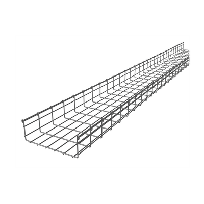 CHAROFIL Charola tipo malla 116/300 mm, con acabado Elctro Zinc, hasta 553 cables Cat6, tramo 3 m MOD: MG-50-445EZ