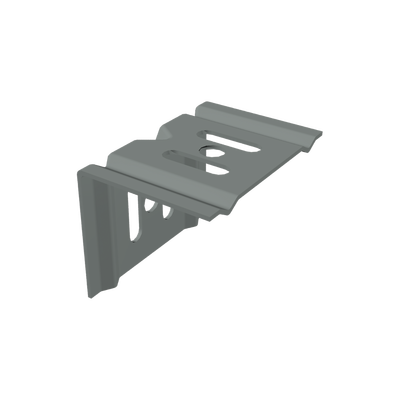 CHAROFIL Ménsula económica, para montaje en pared, para anchos de charola de 50mm, con acabado Electro Zinc MOD: MG-60-120EZ