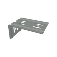 CHAROFIL Ménsula económica, para montaje en pared, para anchos de charola de 100mm, con acabado Electro Zinc MOD: MG-60-121EZ