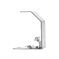 CHAROFIL Estribo de suspensión, suspende charolas de 50 y 100 mm de ancho, acabado Electro Zinc MG-64-161EZ