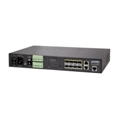 PLANET Switch Administrable L2, 8 puertos 100/1000X SFP, 2 puertos 10/100/1000T MOD: MGSD-10080