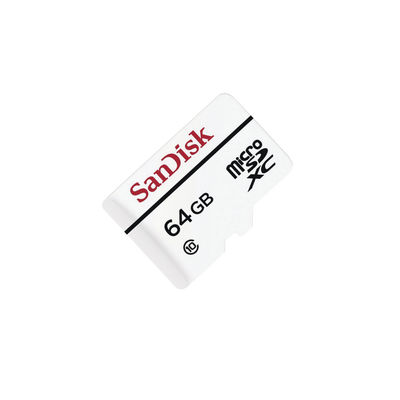Syscom Memoria microSD de 64GB High Endurance, Especializada para Videovigilancia MOD: MICROSD64HE