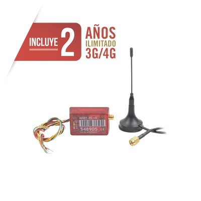 M2M SERVICES Comunicador 3G/4G Dual SIM / INCLUYE 2 AÑOS 3G/4G sin Limites / Aplicación Gratuita / Cero Configuración / Compatible Honeywell/DSC/CROW/PIMA MOD: MINI014GV2