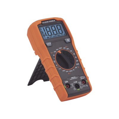 KLEIN TOOLS Multímetro Digital con Selección Manual Rango 600V CAT III con Protección de Alerta LED del Cable de Prueba MM325