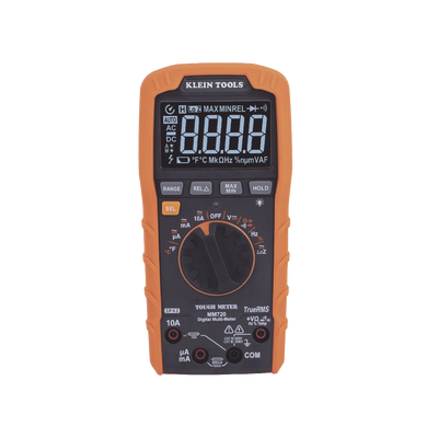 KLEIN TOOLS Multímetro Digital de Rango Automático con TRMS 1000V Medición de Temperatura y Baja Impedancia MM720