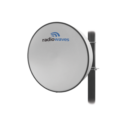 RADIOWAVES Antena Direccional, Dimensiones (3 ft), Ganancia 39 dBi, 10.7-11.7 GHz, Conector directo a B11, Incluye Radomo y montaje MOD: MMS3-11