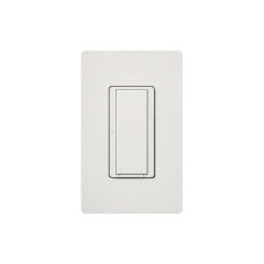 LUTRON ELECTRONICS Switch on/off interruptor inalámbrico señal ClearConnect para iluminación de 6 A, ventilador de 1/10 HP, 120 V, requiere cable neutro. MOD: MRF2S6ANSWH