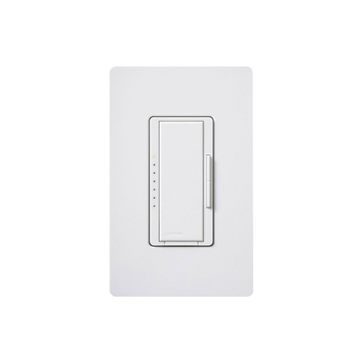 LUTRON ELECTRONICS Atenuador inalámbrico con señal ClearConnect, iluminación 150W CFL/LED, 600W incandescente halógeno, 600 VA MLV, 120 V, no requiere neutro MOD: MRF2S6CLWH