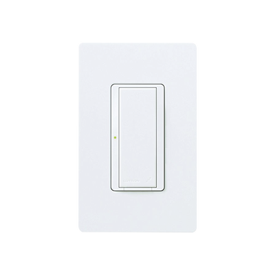 LUTRON ELECTRONICS Switch interruptor on/off, 8A iluminacion, 1/10HP fan @120V, 120-277 V, no requiere cable neutro. MOD: MRF2S8SDVWH